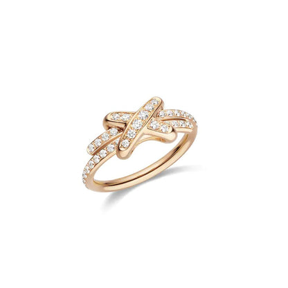 [Love More]JEUX DE RING ROSA GOLD DIAMANT