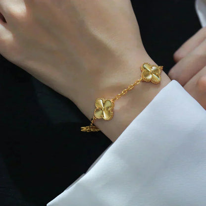 [Love More]CLOVER 5 FLOWERS LASER BRACELET