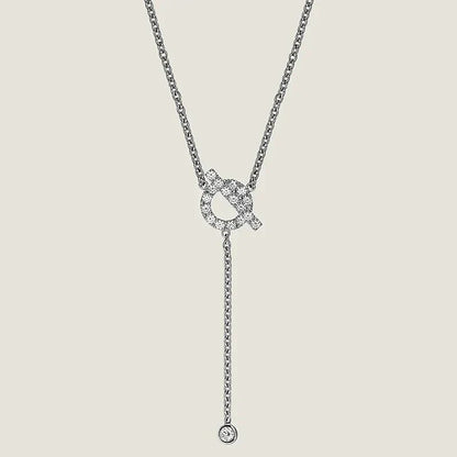 [Love More]FINESSE SILBER DIAMANT HALSKETTE