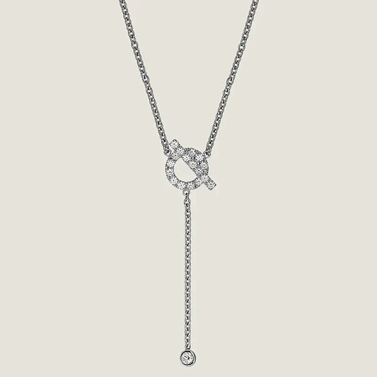 [Love More]FINESSE SILVER DIAMOND NECKLACE