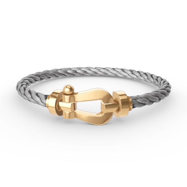 [Love More]FORCE GROSSES HUFEISENARMBAND OHNE DIAMANT GOLD