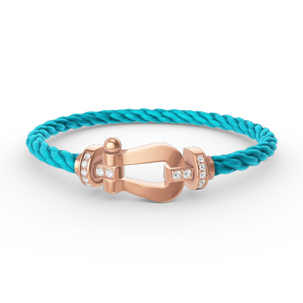 [Love More]FORCE GROSSES HUFEISEN-HALBDIAMANTARMBAND ROSÉGOLD