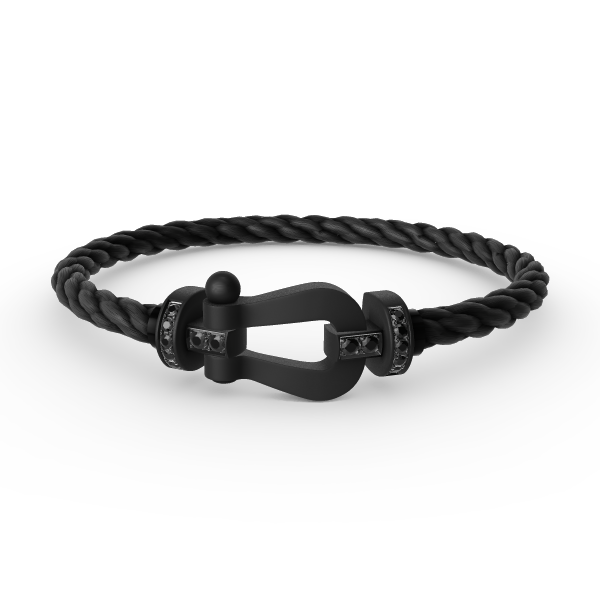 [Love More]FORCE GROSSE SERIE HUFEISEN SCHWARZES SAMURAI-ARMBAND