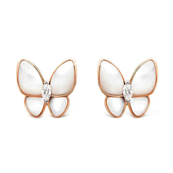 [Love More]BUTTERFLY MOP DIAMOND EARRINGS