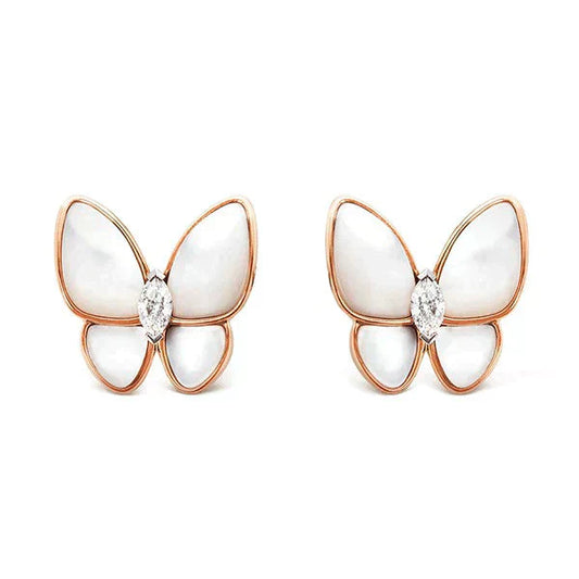 [Love More]BUTTERFLY MOP DIAMOND EARRINGS