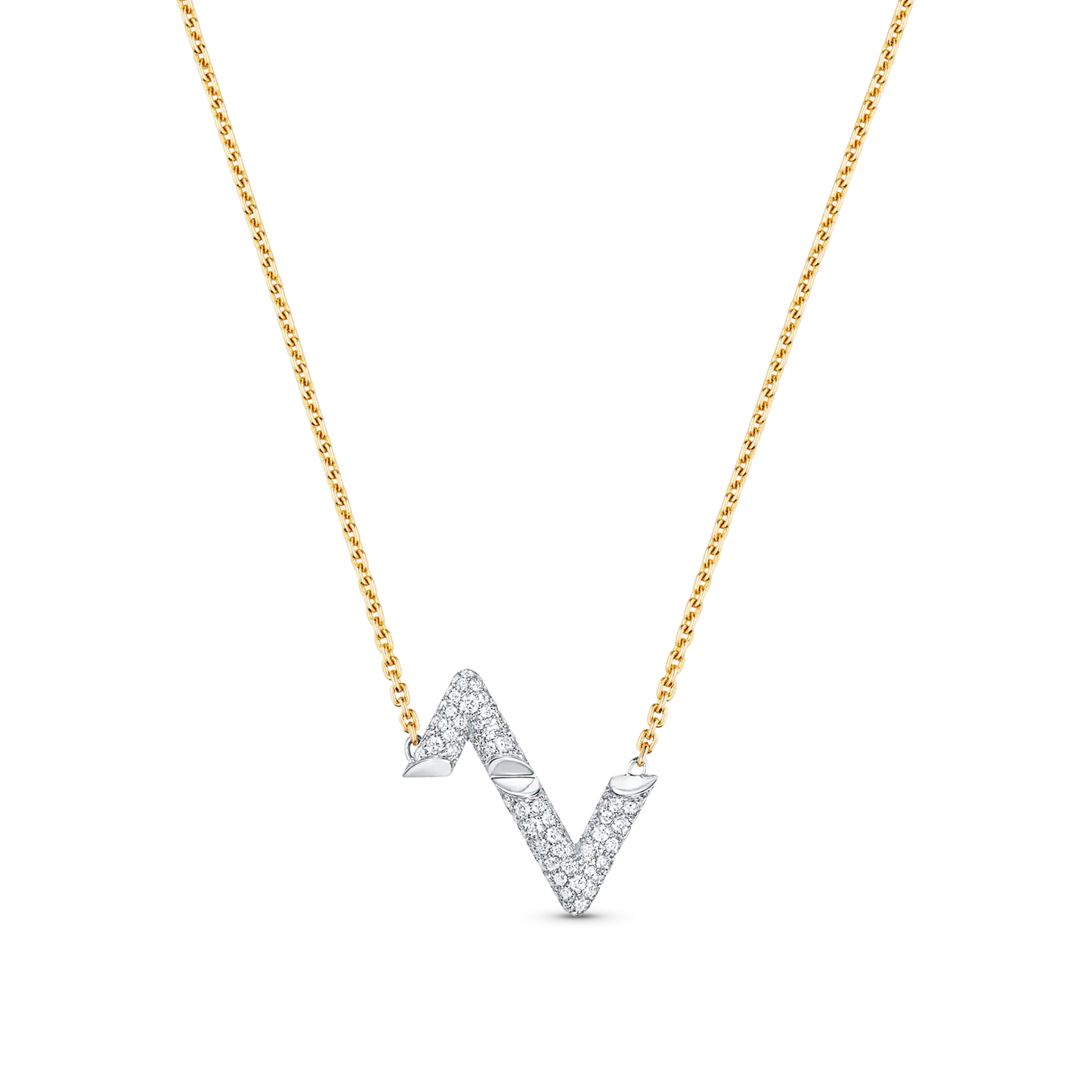 [Love More]VOLT SILVER DIAMOND PEDANT NECKLACE