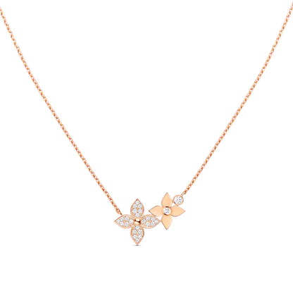 [Love More] STAR BLOSSOM HALSKETTE ROTGOLD DIAMANTEN