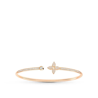 [Love More]IDYLLE ROSA GOLD OFFENES ARMBAND MIT DIAMANTEN