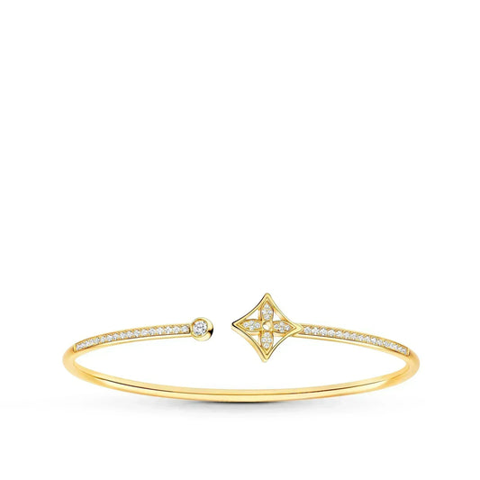 [Love More]IDYLLE GOLD OPEN BRACELET DIAMOND PAVED