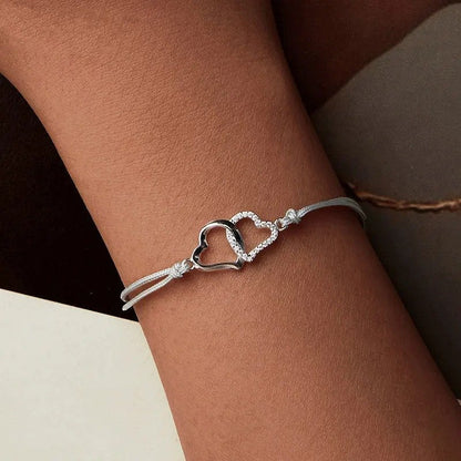 Zierliches graues Seilgliederkettenarmband für Frauen, Teenager und Mädchen