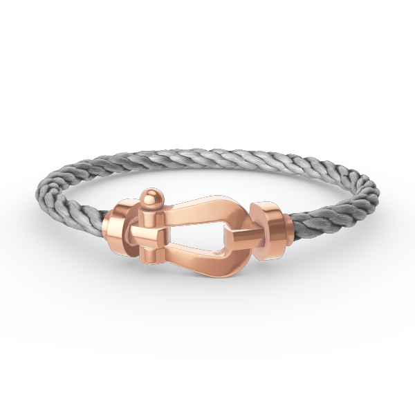 [Love More]FORCE GROSSES HUFEISENARMBAND OHNE DIAMANT ROSÉGOLD