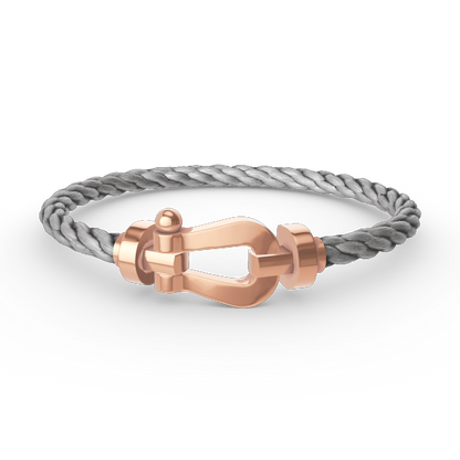 [Love More]FORCE GROSSES HUFEISENARMBAND OHNE DIAMANT ROSÉGOLD