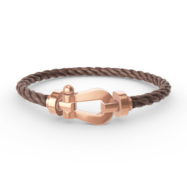 [Love More]FORCE GROSSES HUFEISENARMBAND OHNE DIAMANT ROSÉGOLD