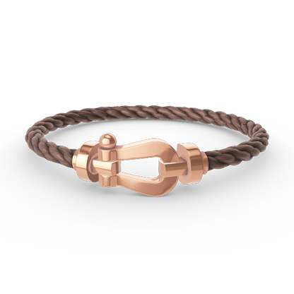 [Love More]FORCE GROSSES HUFEISENARMBAND OHNE DIAMANT ROSÉGOLD