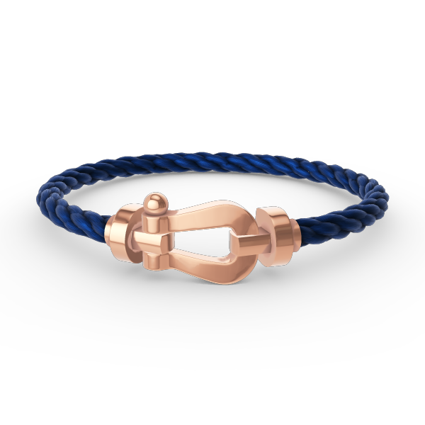 [Love More]FORCE GROSSES HUFEISENARMBAND OHNE DIAMANT ROSÉGOLD