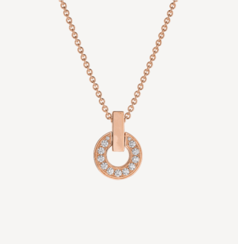 [Love More]GARI NECKLACE PINK GOLD DIAMOND