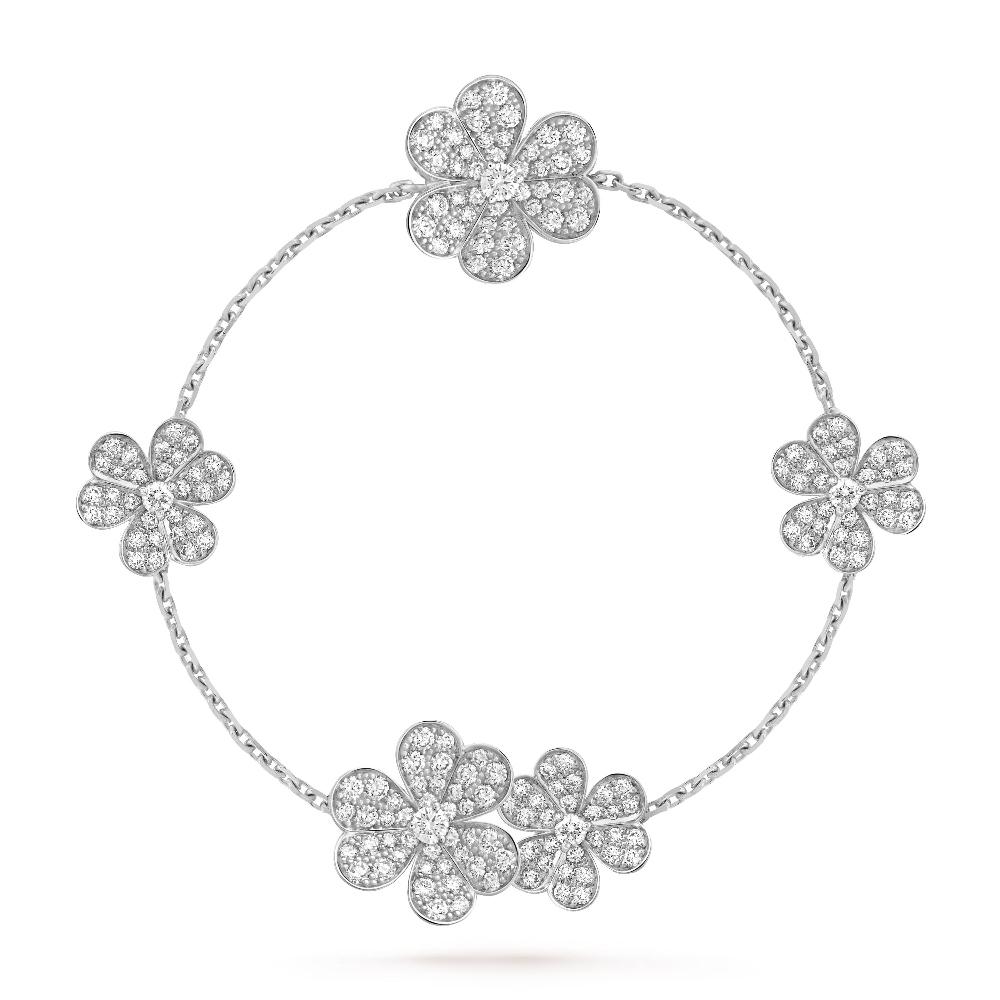 [Love More]FRIVOLE SILBER 5 BLUMEN ARMBAND