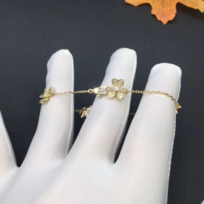 [Love More]FRIVOLE GOLD 5 BLUMEN ARMBAND