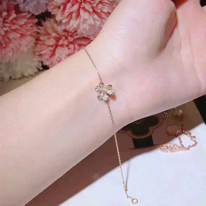 [Love More]FRIVOLE GOLD FLOWER DIAMOND BRACELET