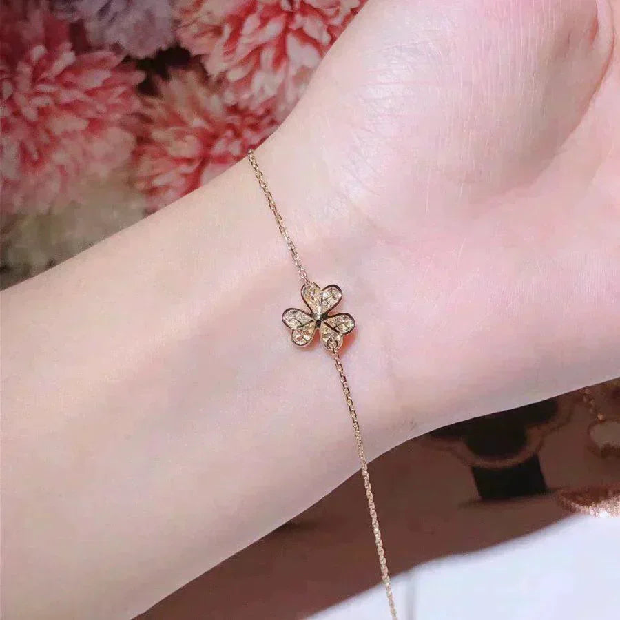 [Love More]FRIVOLE GOLD FLOWER DIAMOND BRACELET