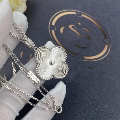 [Love More]CLOVER 25MM SILVER BIG CLOVER NECKLACE