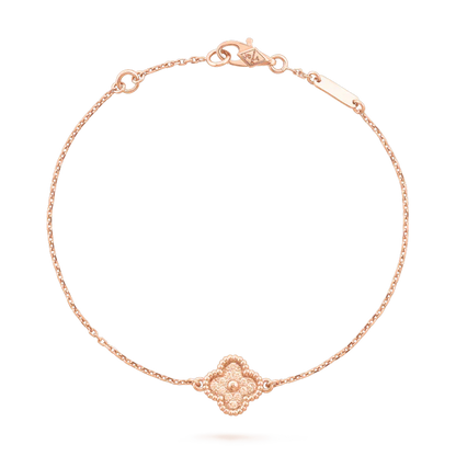 [Love More]KLEE-ARMBAND MIT EINZELNER BLUME