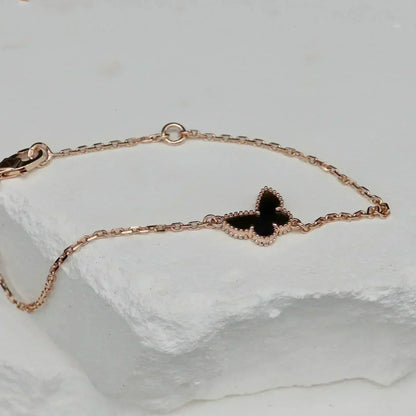 [Love More]BUTTERFLY ONYX  BUTTERFLY BRACELET