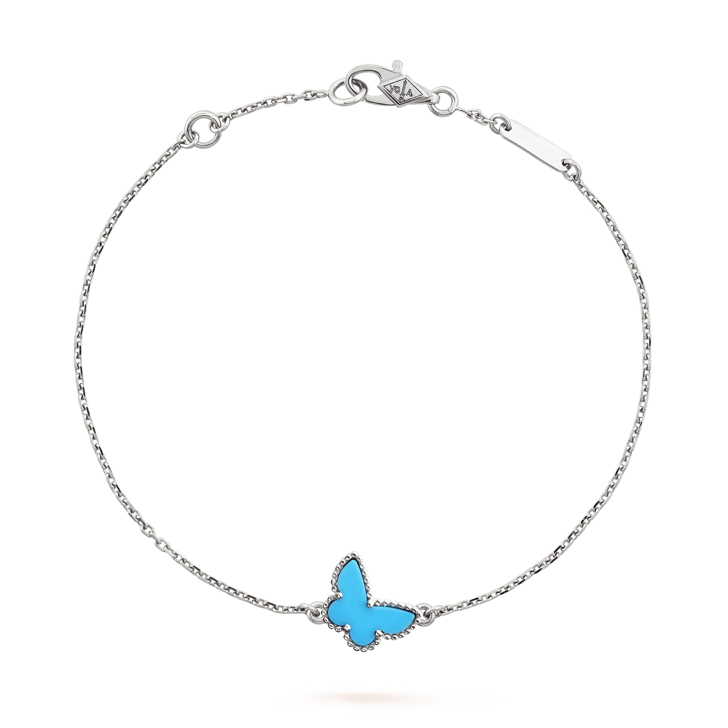 [Love More]BUTTERFLY TURQUOISE BUTTERFLY BRACELET SILVER