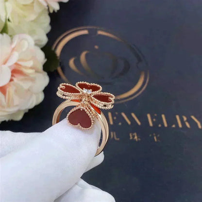 [Love More]SWEET CLOVER CARNELIAN RING